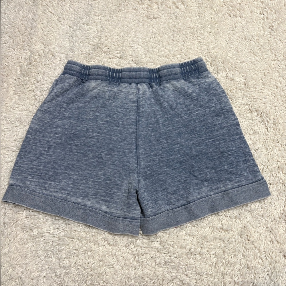 Jane and Delancey Heathered Blue Athletic Shorts - Picture 2 of 3